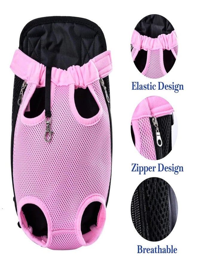 Pets Empire Pet Dog Carrier Pouch Adjustable & Breathable Front Chest Backpack Legs Out Cat Puppy Tote Holder Bag Hold Upto Weight 7kgs- (Medium, Pink) - Image 4